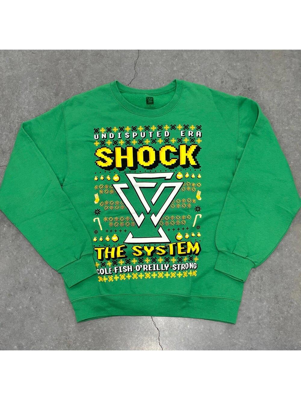 WWE Shock The System Pullover Crewneck Sweater
